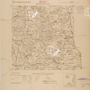 CARTA DELL'ERITREA - FOGLIO 1962 III NE - DIRCO