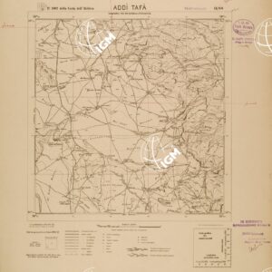 CARTA DELL'ERITREA - FOGLIO 1962 II SO - ADDI TAFA