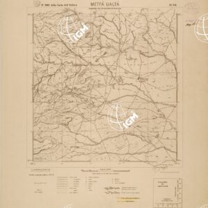 CARTA DELL'ERITREA - FOGLIO 1962 II SE - METFA UALTA