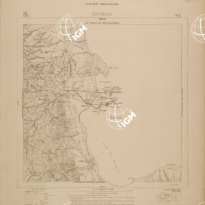 CARTA DELLA COLONIA ERITREA - FOGLIO D2 - MASSAUA