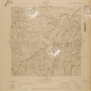 CARTA DELLA COLONIA ERITREA - FOGLIO E2 - SAATI