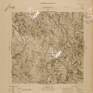 CARTA DELLA COLONIA ERITREA - FOGLIO E3 - AGAMETTA