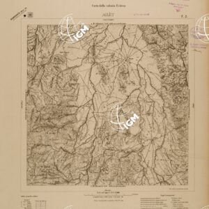 CARTA DELLA COLONIA ERITREA - FOGLIO F2 - AILET