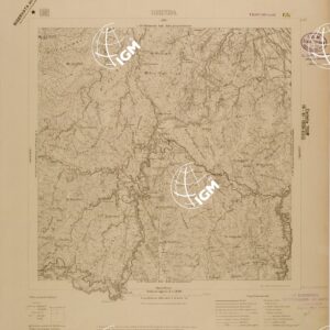 CARTA DELLA COLONIA ERITREA - FOGLIO F3 - GHINDA