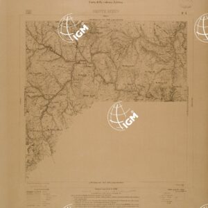 CARTA DELLA COLONIA ERITREA - FOGLIO F4 - MONTE BIZEN