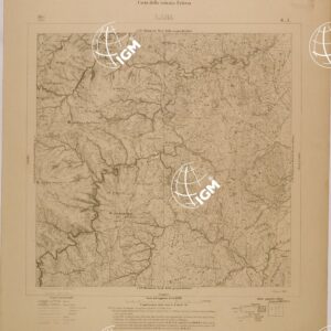 CARTA DELLA COLONIA ERITREA - FOGLIO G1 - LABA