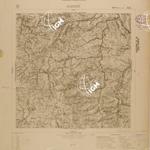 CARTA DELLA COLONIA ERITREA - FOGLIO G2 - FAGHENA