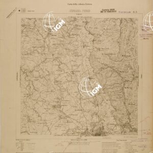 CARTA DELLA COLONIA ERITREA - FOGLIO G3 - ASMARA NORD