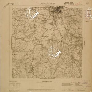 CARTA DELLA COLONIA ERITREA - FOGLIO G4 - ASMARA SUD