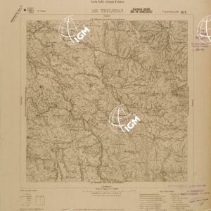 CARTA DELLA COLONIA ERITREA - FOGLIO H2 - AD TECLESAN