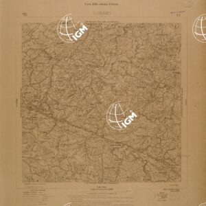 CARTA DELLA COLONIA ERITREA - FOGLIO I1 - CHEREN