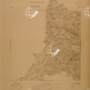 CARTA DELLA COLONIA ERITREA - FOGLIO J1 - GIANGHEREN