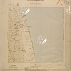 CARTA DEI POSSEDIMENTI ITALIANI IN AFRICA - FOGLIO C3 - RAS GABLALO