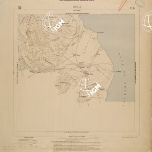 CARTA DEI POSSEDIMENTI ITALIANI IN AFRICA - FOGLIO C4 - ZULA