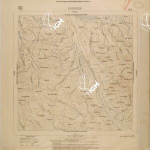 CARTA DEI POSSEDIMENTI ITALIANI IN AFRICA - FOGLIO D3 - GHEDEM