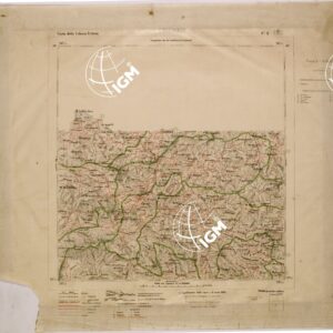 CARTA DELLA COLONIA ERITREA LIMITI AMMINISTRATIVI FOGLIO 3 CHEREN