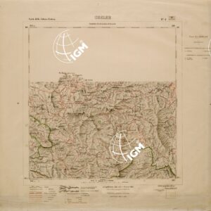 CARTA DELLA COLONIA ERITREA LIMITI AMMINISTRATIVI FOGLIO 4 GHELEB