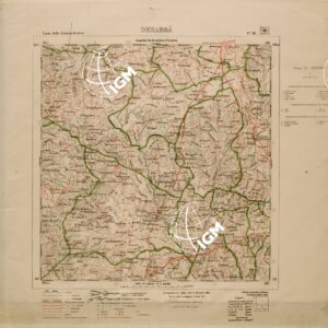 CARTA DELLA COLONIA ERITREA LIMITI AMMINISTRATIVI FOGLIO 18 DEBAROA