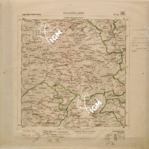 CARTA DELLA COLONIA ERITREA LIMITI AMMINISTRATIVI FOGLIO 25 GODOFELASSI