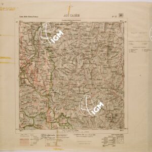 CARTA DELLA COLONIA ERITREA LIMITI AMMINISTRATIVI FOGLIO 27 ADI CAIEH