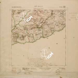 CARTA DELLA COLONIA ERITREA LIMITI AMMINISTRATIVI FOGLIO 31 ADI QUALA