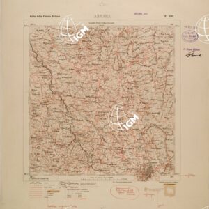 CARTA TOPOGRAFICA DELLA COLONIA ERITREA - FOGLIO 1762 - ASMARA