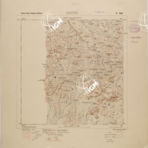 CARTA TOPOGRAFICA DELLA COLONIA ERITREA - FOGLIO 1859 - SUZENA
