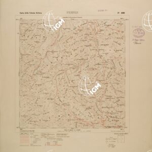 CARTA TOPOGRAFICA DELLA COLONIA ERITREA - FOGLIO 1860 - FERFER
