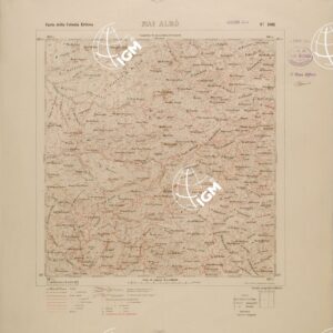 CARTA TOPOGRAFICA DELLA COLONIA ERITREA - FOGLIO 1861 - MAI ALBO