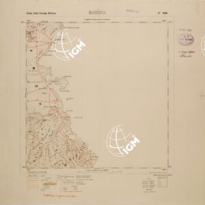 CARTA TOPOGRAFICA DELLA COLONIA ERITREA - FOGLIO 1866 - HARENA