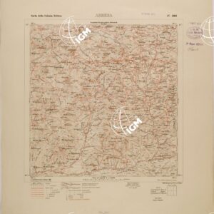 CARTA TOPOGRAFICA DELLA COLONIA ERITREA - FOGLIO 1961 - ARRESA