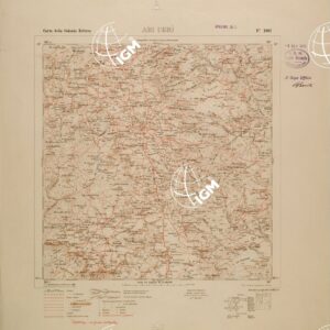 CARTA TOPOGRAFICA DELLA COLONIA ERITREA - FOGLIO 1962 - ADI UGRI
