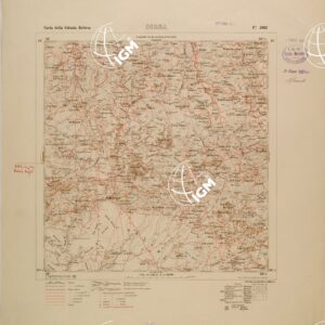 CARTA TOPOGRAFICA DELLA COLONIA ERITREA - FOGLIO 1963 - DIGSA
