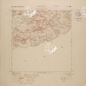 CARTA TOPOGRAFICA DELLA COLONIA ERITREA - FOGLIO 2062 - ADI QUALA