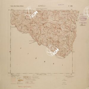 CARTA TOPOGRAFICA DELLA COLONIA ERITREA - FOGLIO 2065 - ENDELI