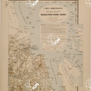 CARTA DIMOSTRATIVA DELLA REGIONE COMPRESA FRA MASSAUA KEREN AKSUM E ADIGRAT - FOGLIO 2