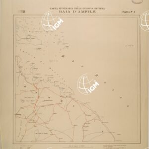 CARTA ITINERARIA DELLA COLONIA ERITREA - FOGLIO 3 - BAIA D'AMFILE