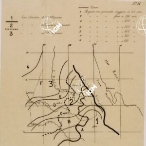 PIOGGIA E TEMPERATURA IN ERITREA - TAV 11 - PIOVOSITA IN MM DELLE  ZONE CLIMATICHE
