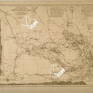 ORIGINALKARTE VON NORD ABESSINIEN LANDERN AM MAREB BARKA ANSEBA