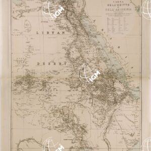 CARTA DELL' EGITTO E DELL' ABISSINIA