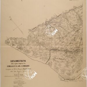 CARTA DIMOSTRATIVA DELLA REGIONE COMPRESA FRA OTUMLO AILET EL AIN E EL MOHABER - TAV 1 - EL MOHABER