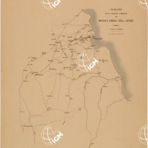 SCHIZZO DELLA REGIONE COMPRESA FRA MASSAUA ASMARA GURA E SENAFE