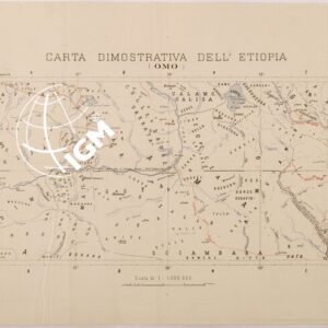 CARTA DIMOSTRATIVA DELL' ETIOPIA - OMO