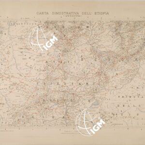 CARTA DIMOSTRATIVA DELL' ETIOPIA - ANTOTTO
