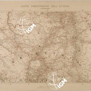 CARTA DIMOSTRATIVA DELL' ETIOPIA - GONDAR