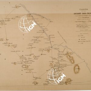 CARTA DELLE REGIONI GHEDAREF DAKA E GALLABAT - TAVOLA NORD