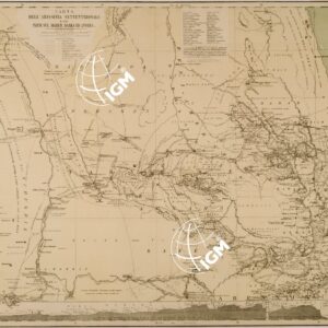 CARTA DELL' ABISSINIA SETTENTRIONALE E DEI PAESI SUL MAREB BARKA ED ANSEBA