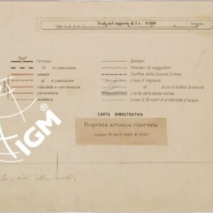 CARTA DELL' ERITREA - SEGNI CONVENZIONALI