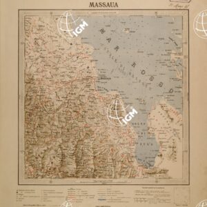 CARTA DELL' ERITREA - FOGLIO 6 NE - MASSAUA