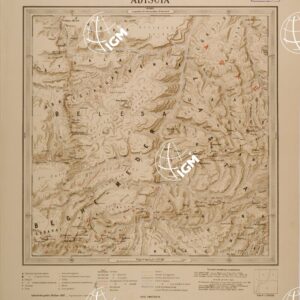 CARTA DELL' ERITREA - FOGLIO 10 SO - ADISCIA